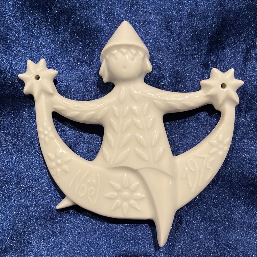 1975 Haviland Christmas ornament France "Sparkling Angel" Discontinued